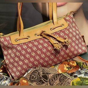 DOONEY & BOURKE SATCHEL CANVAS TASSEL HANDBAG